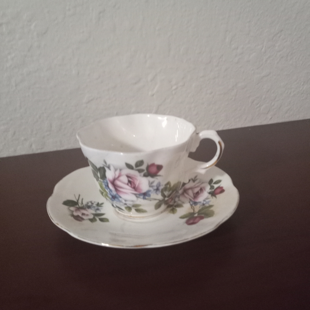 Royal Dover brand, floral bone china tea cup